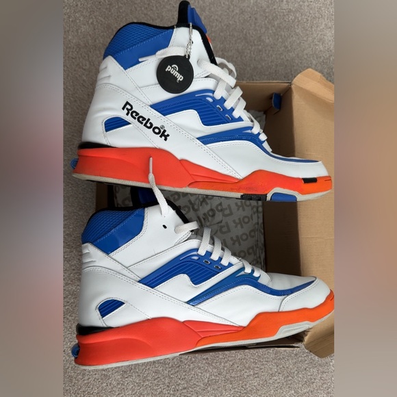 Reebok Twilight Zone Pump Classic wht/blue/orange/black 13 - Picture 4 of 8